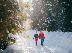 Ausgedehnte Winterwanderung von Hinter- nach Vorderthiersee