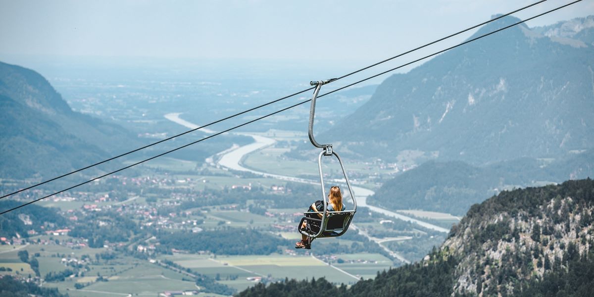 Mit dem Kaiserlift auf das Brentenjoch