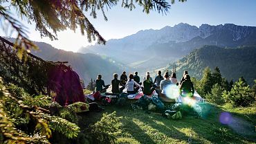 Morgenyoga am Brentenjoch